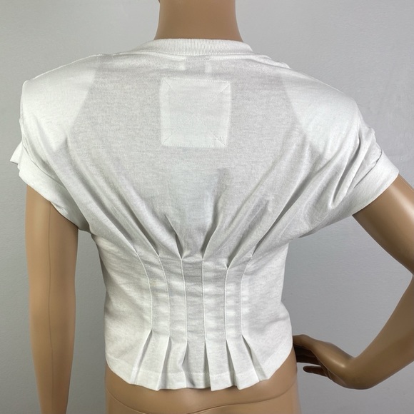 NEW SR+ RONNY KOBO WHITE FITTED T-SHIRT - Picture 7 of 8